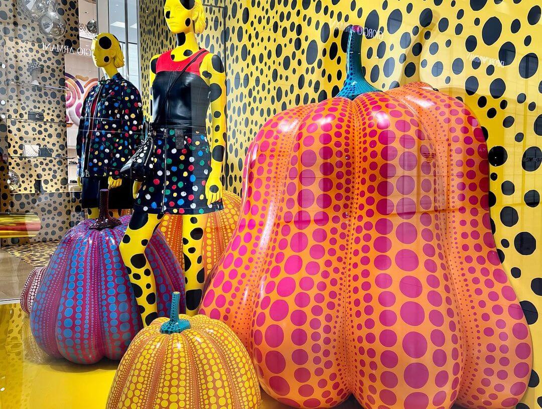 Louis Vuitton Yayoi Kusama Windows Dubai Mall 2