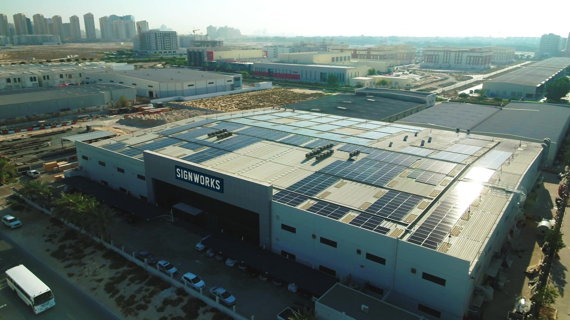 factory aerial solar